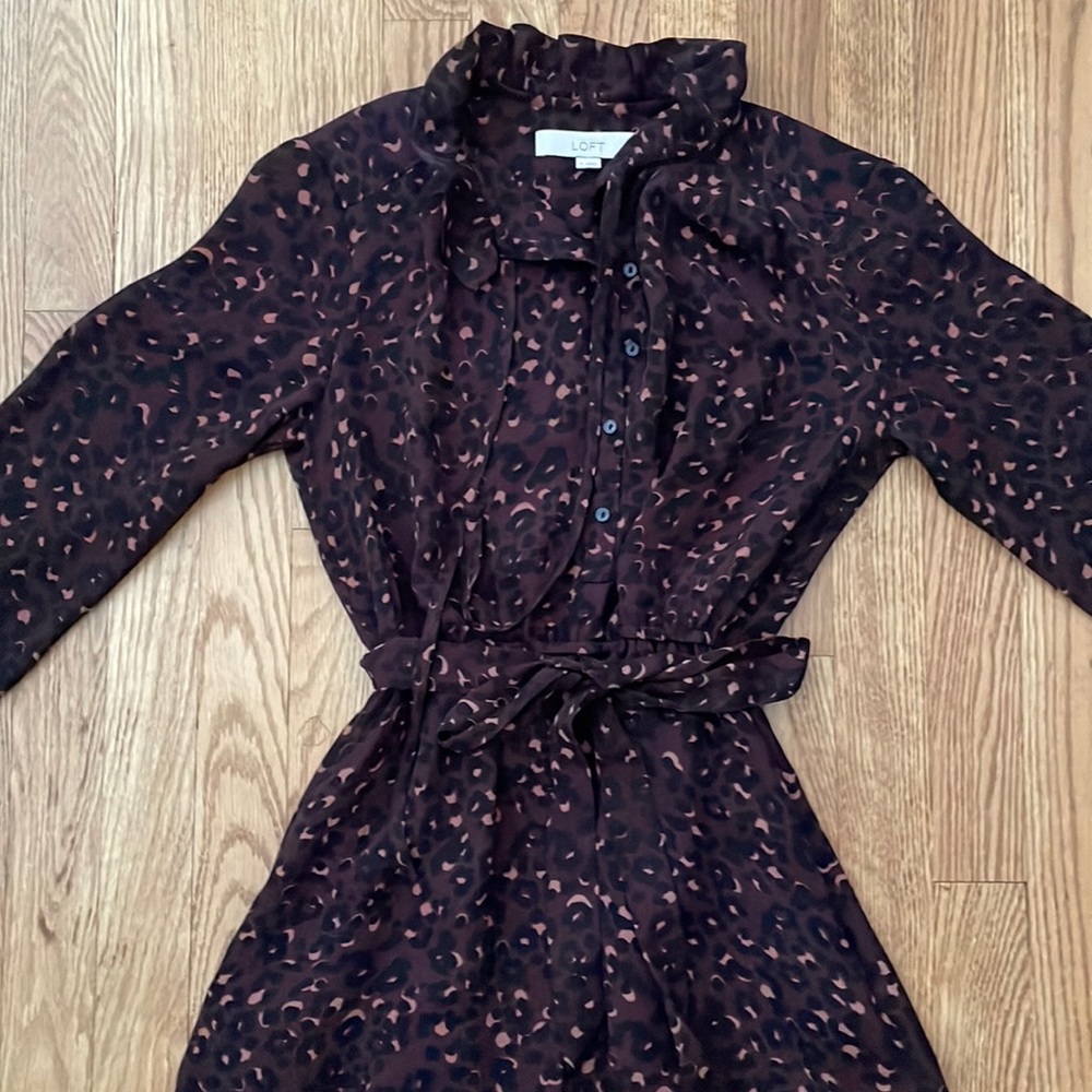 LOFT Animal Print Dress